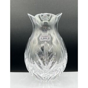 1980s Miller Rogaska Vtg Crystal Etched Scalloped Rim 5-inch Small Flower Vase